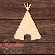 TeePee 001 Shape Cutout in Wood, Acrylic or Acrylic Mirror - Signature Cutouts