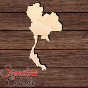 Thailand Shape Cutout in Wood, Acrylic or Acrylic Mirror - Signature Cutouts