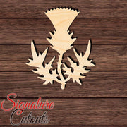 Thistle 001 Shape Cutout in Wood, Acrylic or Acrylic Mirror - Signature Cutouts