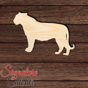 Tiger 002 Shape Cutout in Wood, Acrylic or Acrylic Mirror - Signature Cutouts