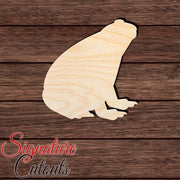 Toad 001 Shape Cutout in Wood, Acrylic or Acrylic Mirror - Signature Cutouts