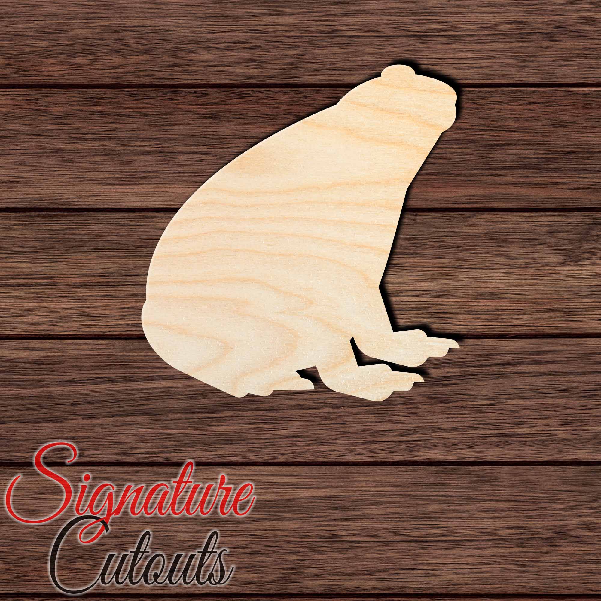 Toad 001 Shape Cutout in Wood, Acrylic or Acrylic Mirror - Signature Cutouts