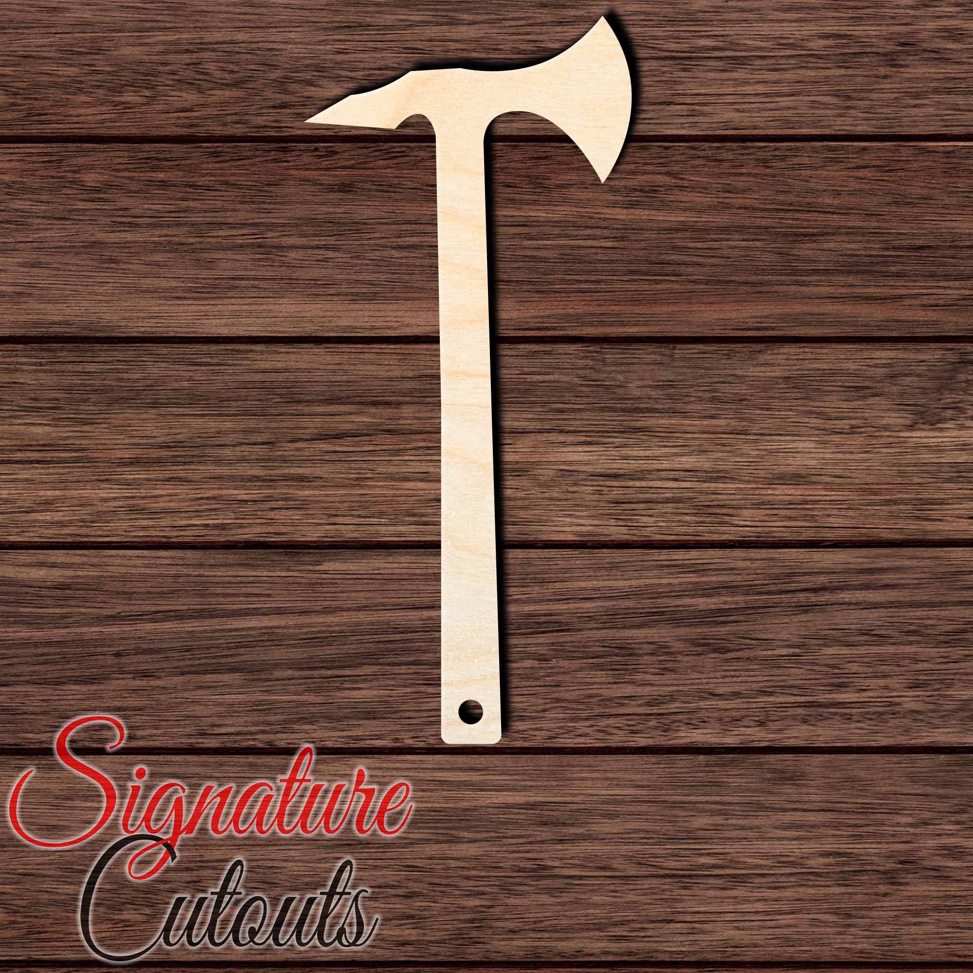 Tomahawk 001 Shape Cutout in Wood Craft Shapes & Bases Signature Cutouts 