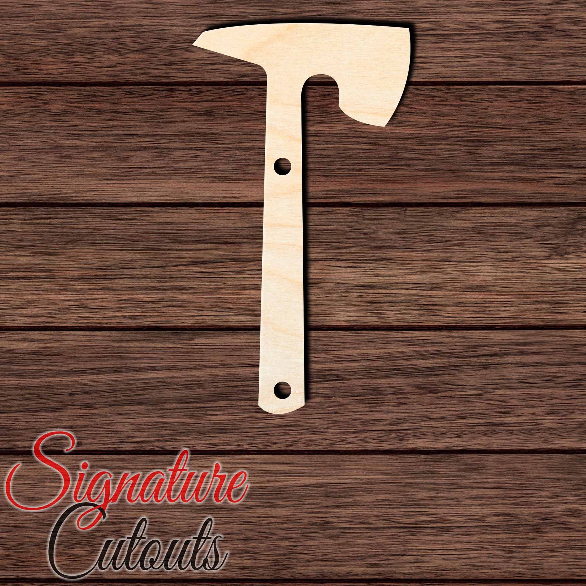 Tomahawk 003 Shape Cutout in Wood Craft Shapes & Bases Signature Cutouts 