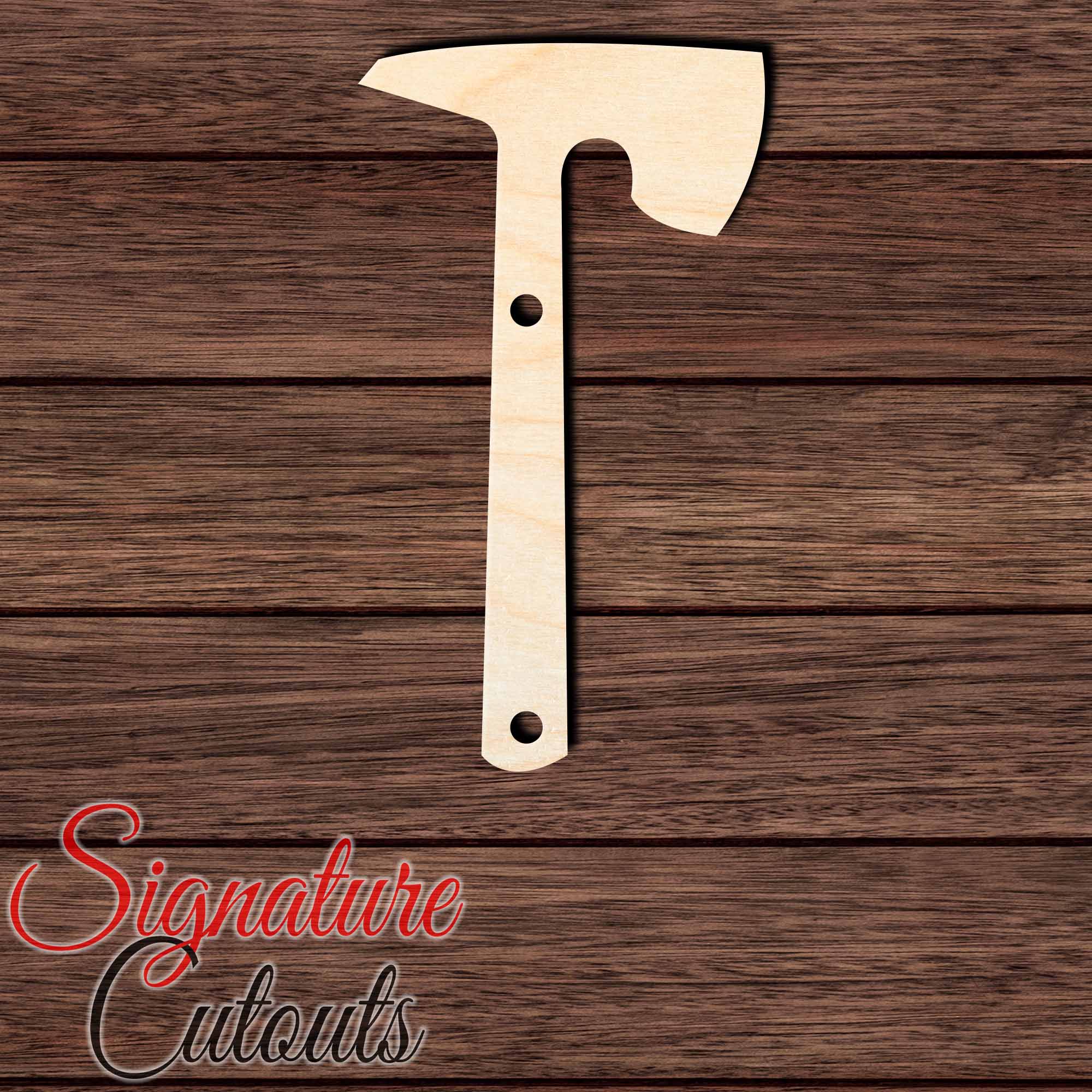 Tomahawk 003 Shape Cutout in Wood Craft Shapes & Bases Signature Cutouts 