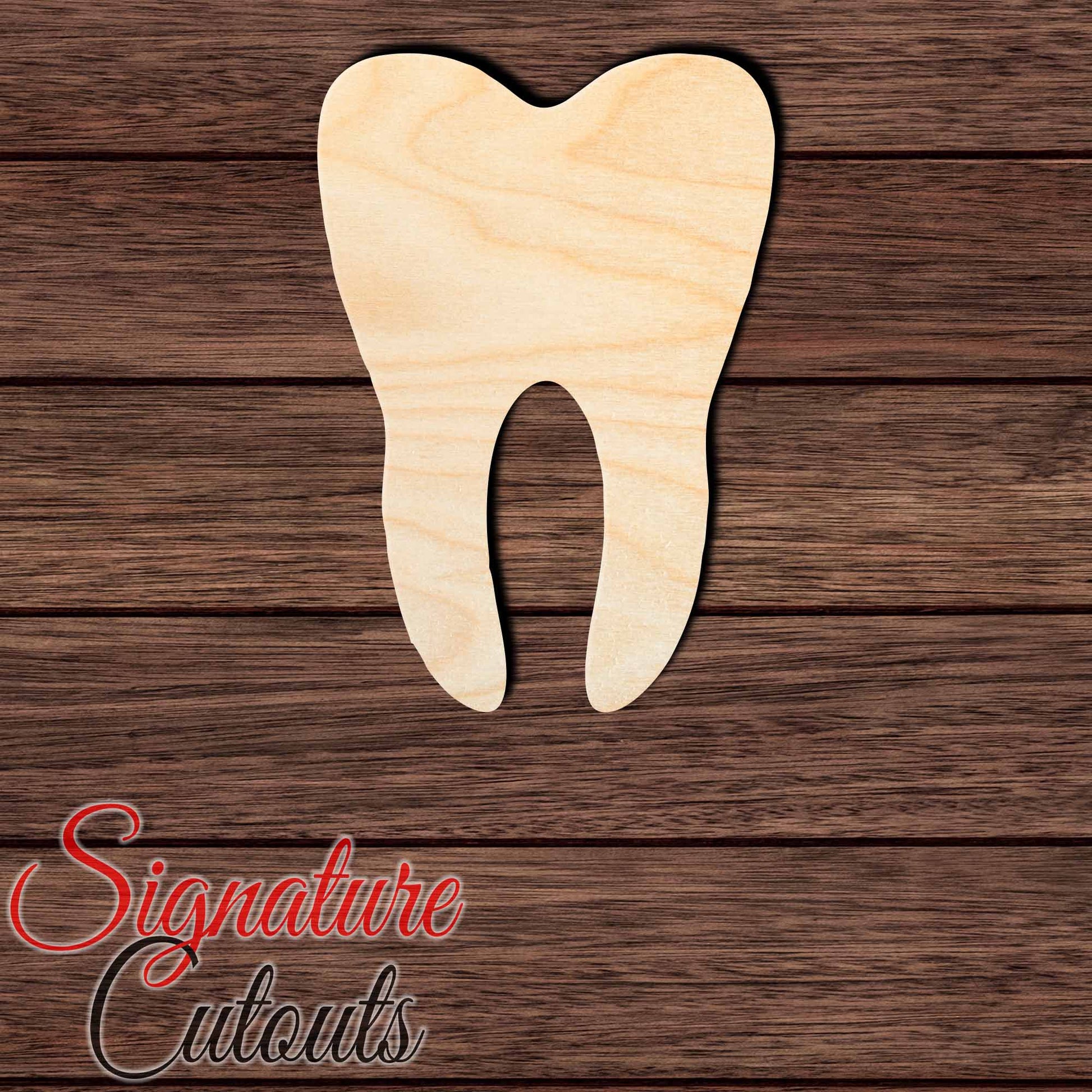 Tooth 002 Shape Cutout - Signature Cutouts