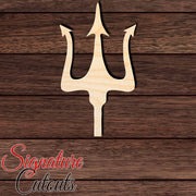 Trident 002 Shape Cutout in Wood, Acrylic or Acrylic Mirror - Signature Cutouts