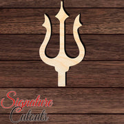 Trident 003 Shape Cutout in Wood, Acrylic or Acrylic Mirror - Signature Cutouts