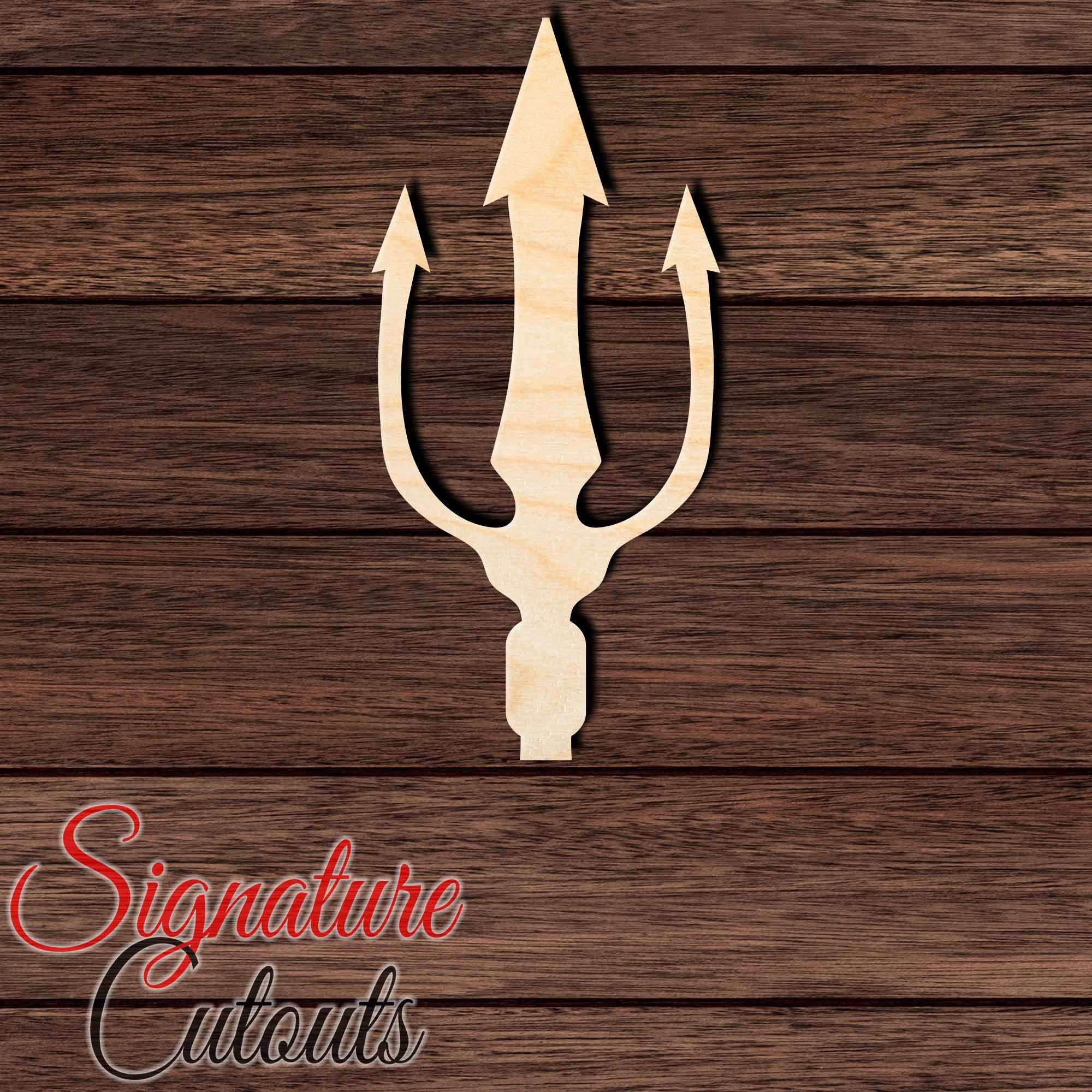 Trident 005 Shape Cutout in Wood, Acrylic or Acrylic Mirror - Signature Cutouts
