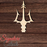 Trident 006 Shape Cutout in Wood, Acrylic or Acrylic Mirror - Signature Cutouts