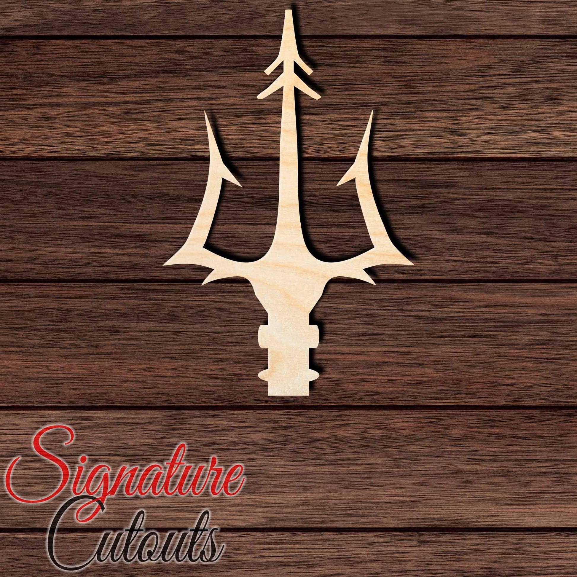 Trident 006 Shape Cutout in Wood, Acrylic or Acrylic Mirror - Signature Cutouts