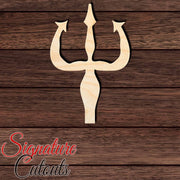 Trident 008 Shape Cutout in Wood, Acrylic or Acrylic Mirror - Signature Cutouts