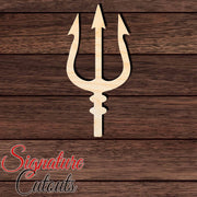 Trident 010 Shape Cutout in Wood, Acrylic or Acrylic Mirror - Signature Cutouts