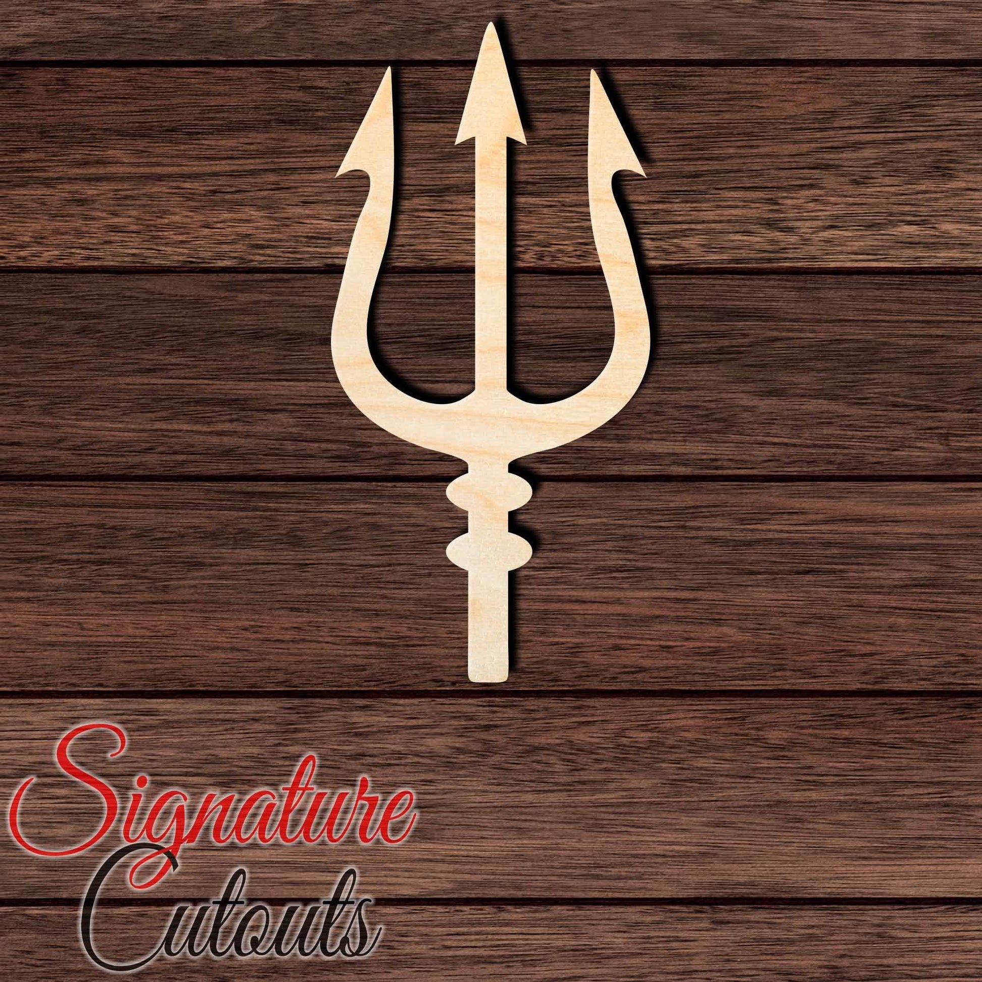 Trident 010 Shape Cutout in Wood, Acrylic or Acrylic Mirror - Signature Cutouts