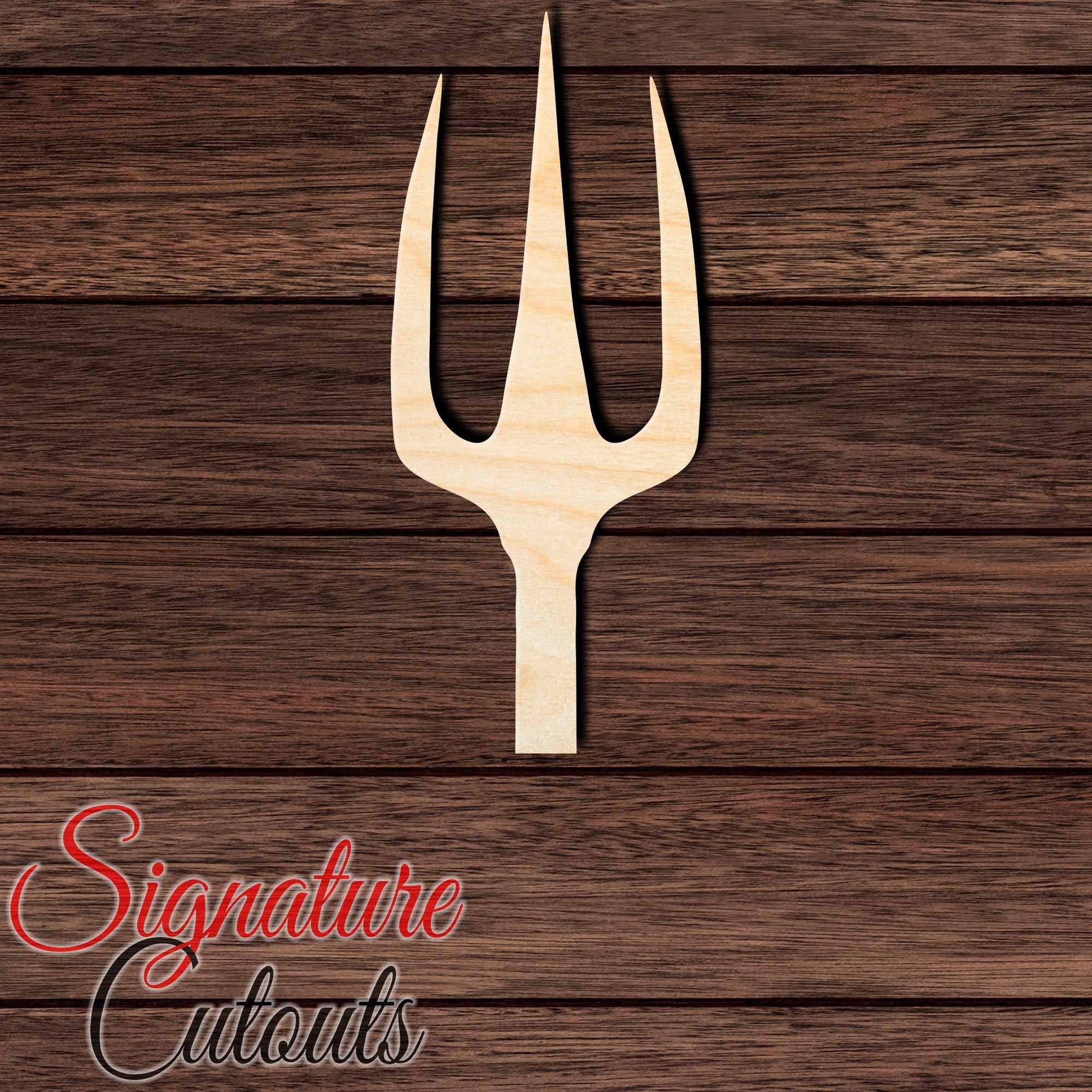 Trident 013 Shape Cutout in Wood, Acrylic or Acrylic Mirror - Signature Cutouts