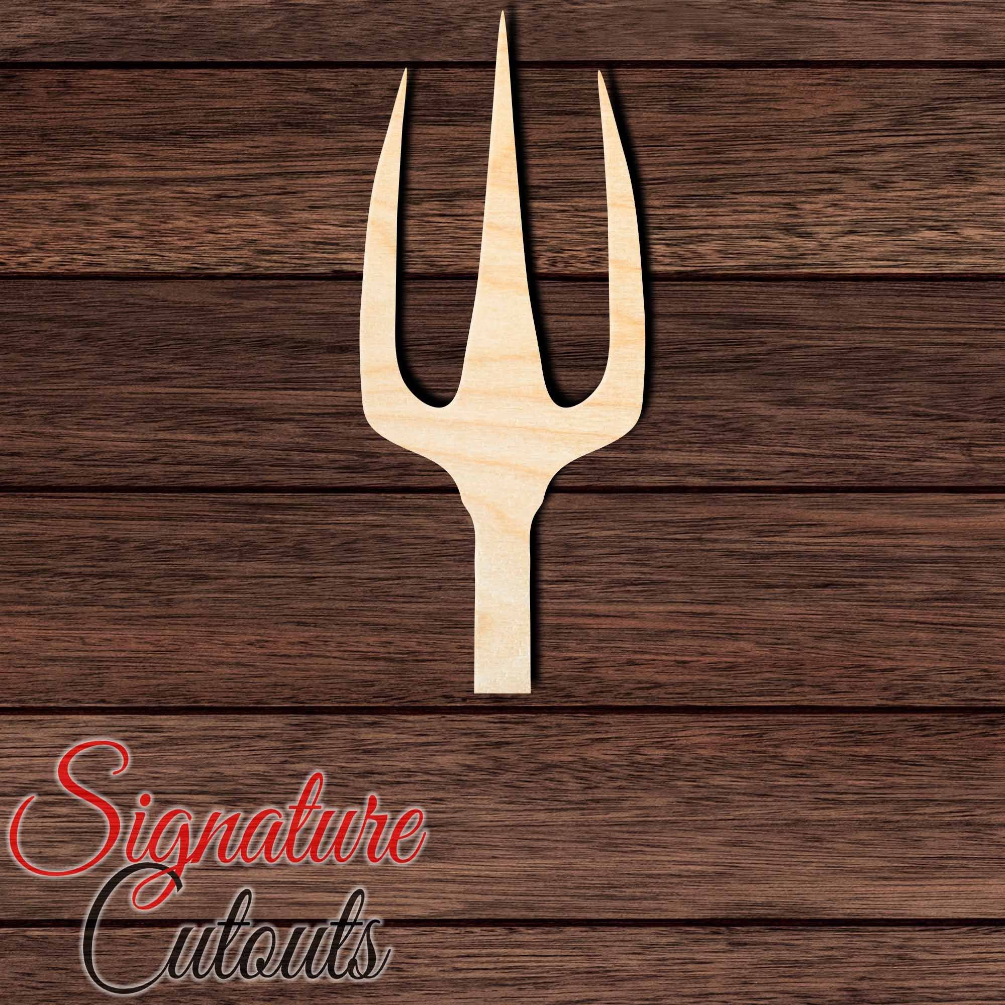 Trident 013 Shape Cutout in Wood, Acrylic or Acrylic Mirror - Signature Cutouts