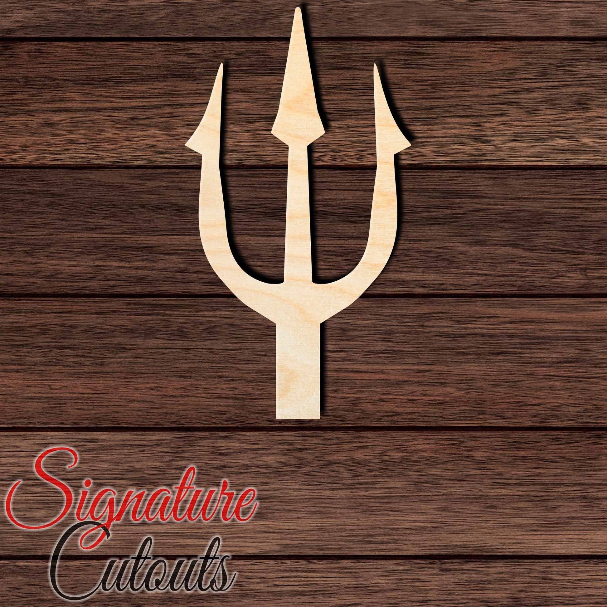 Trident 014 Shape Cutout in Wood, Acrylic or Acrylic Mirror - Signature Cutouts