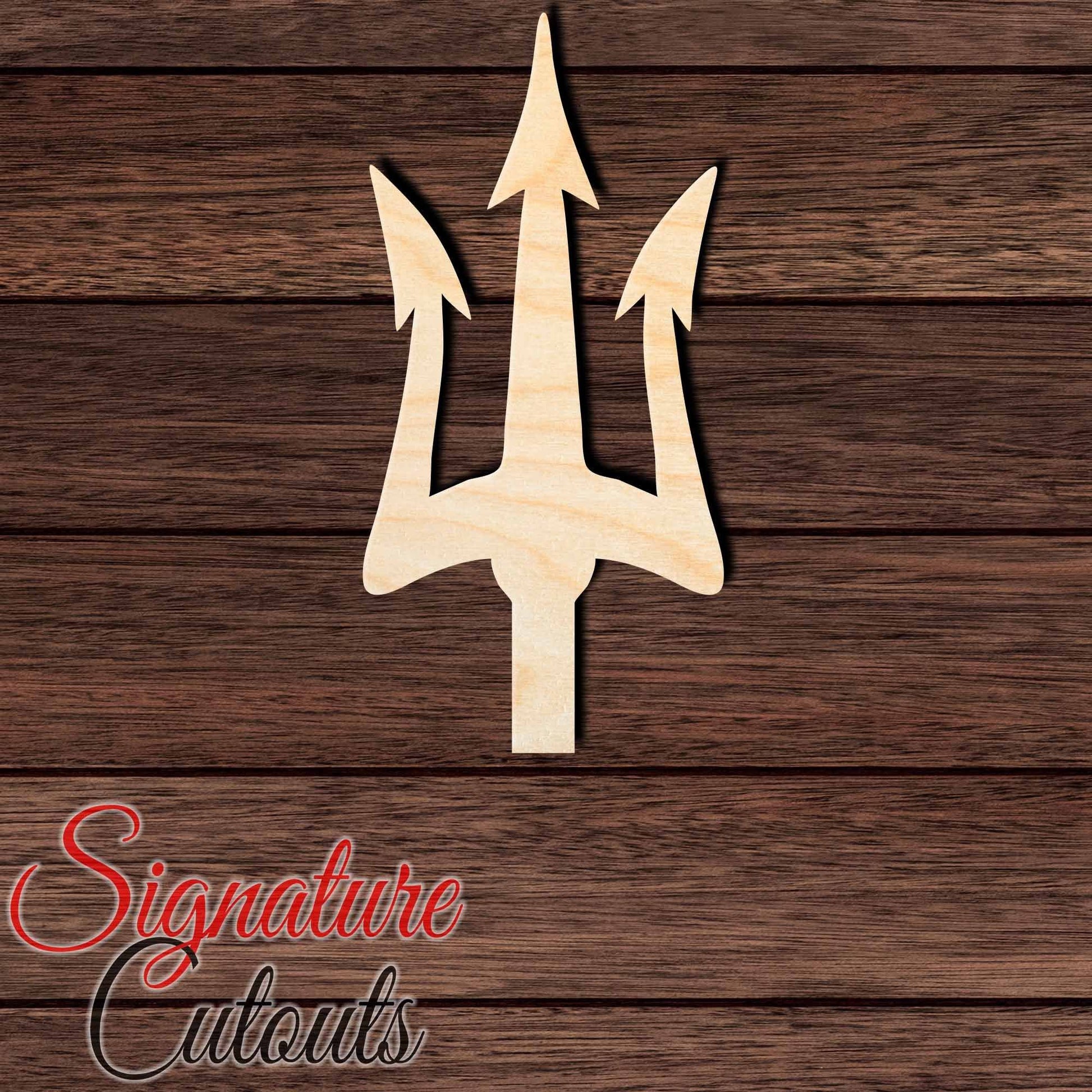 Trident 015 Shape Cutout in Wood, Acrylic or Acrylic Mirror - Signature Cutouts