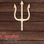 Trident 016 Shape Cutout in Wood, Acrylic or Acrylic Mirror - Signature Cutouts