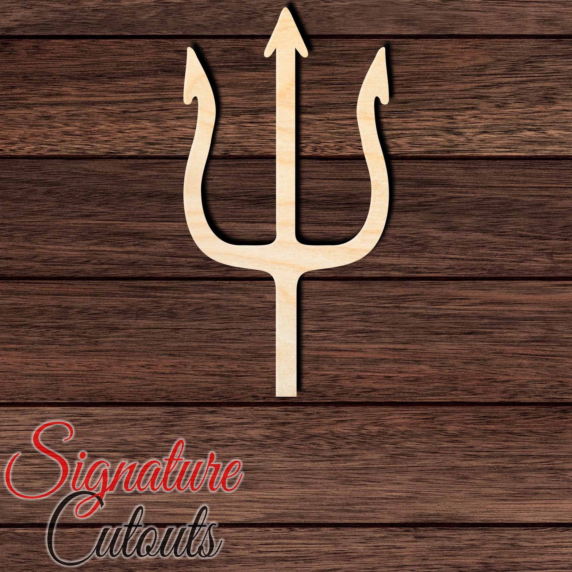 Trident 016 Shape Cutout in Wood, Acrylic or Acrylic Mirror - Signature Cutouts