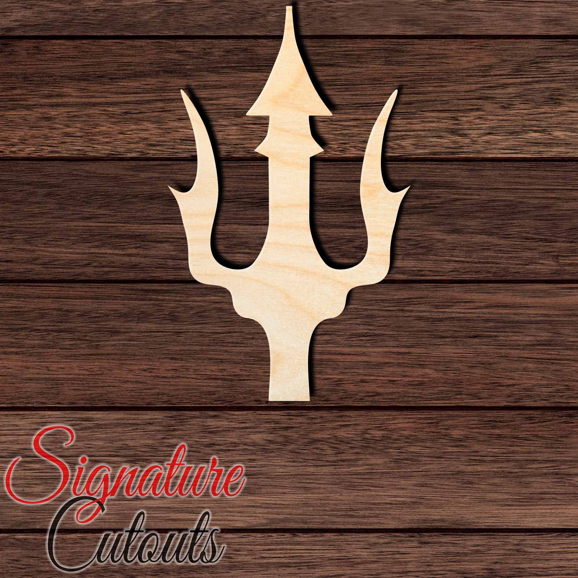 Trident 019 Shape Cutout in Wood, Acrylic or Acrylic Mirror - Signature Cutouts