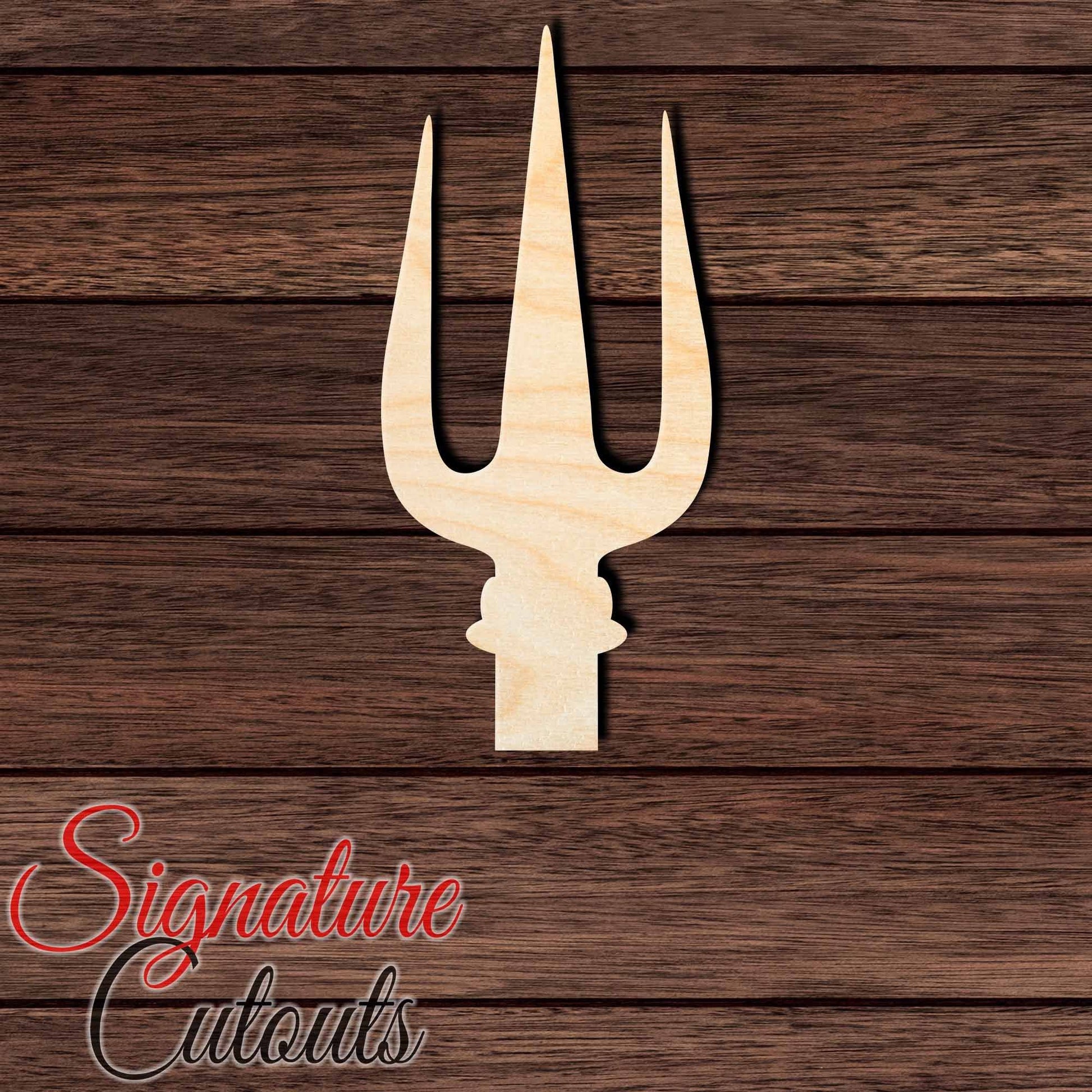 Trident 020 Shape Cutout in Wood, Acrylic or Acrylic Mirror - Signature Cutouts