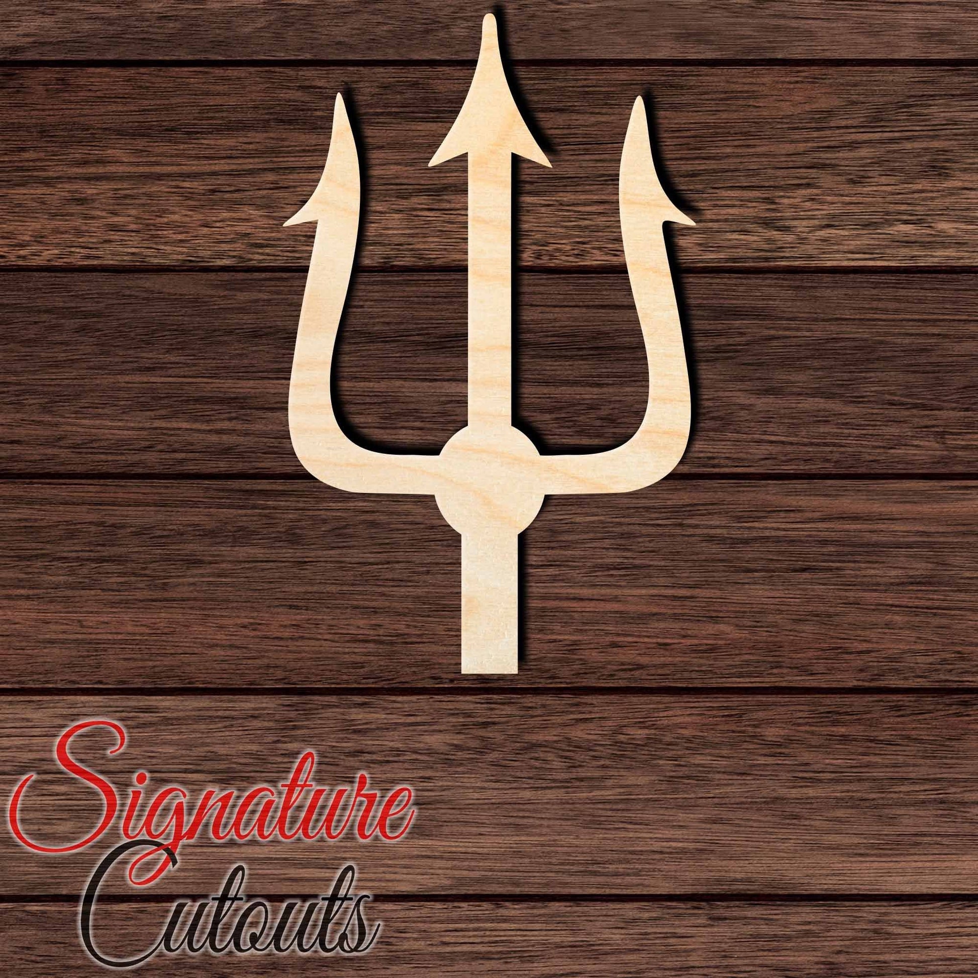 Trident 021 Shape Cutout in Wood, Acrylic or Acrylic Mirror - Signature Cutouts