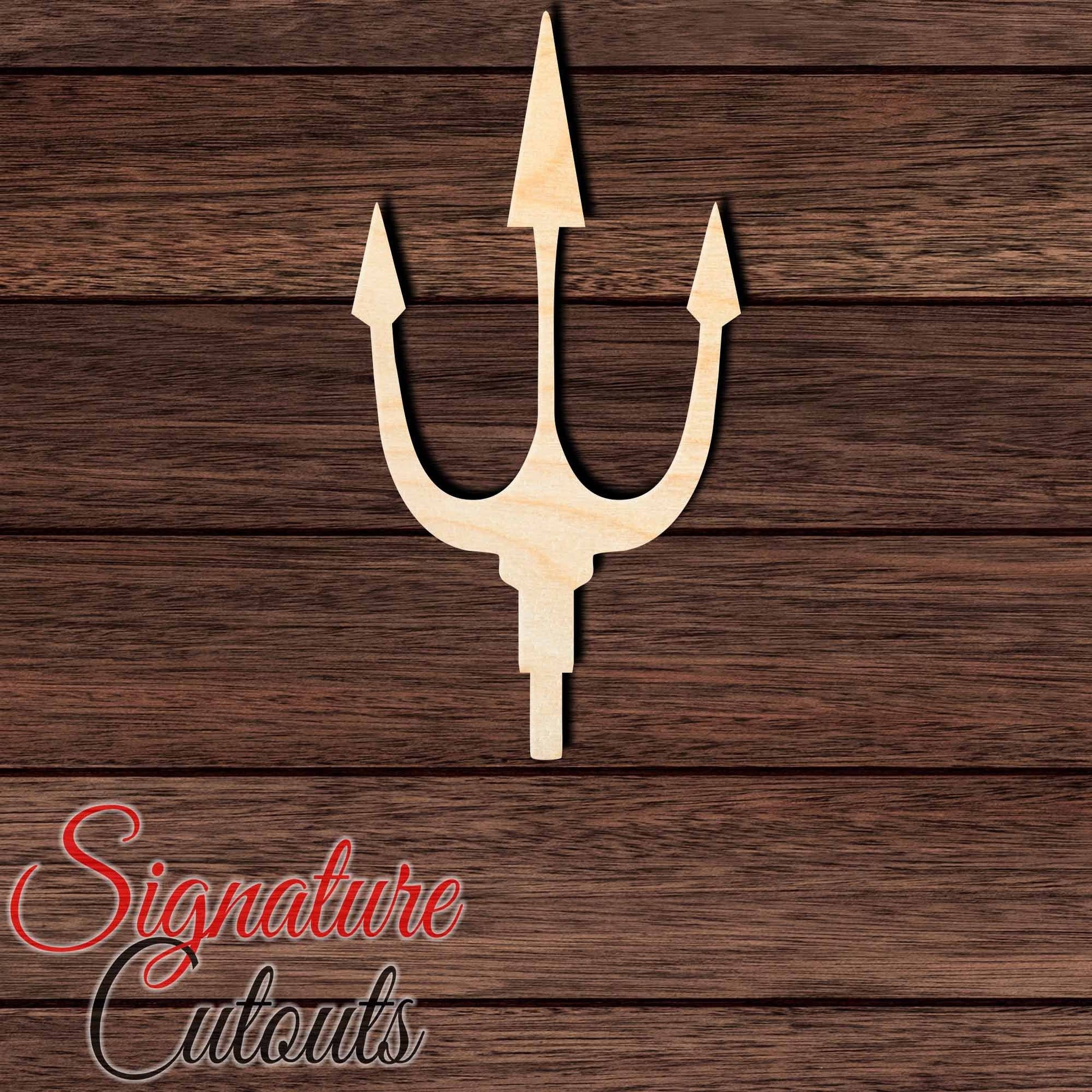 Trident 022 Shape Cutout in Wood, Acrylic or Acrylic Mirror - Signature Cutouts