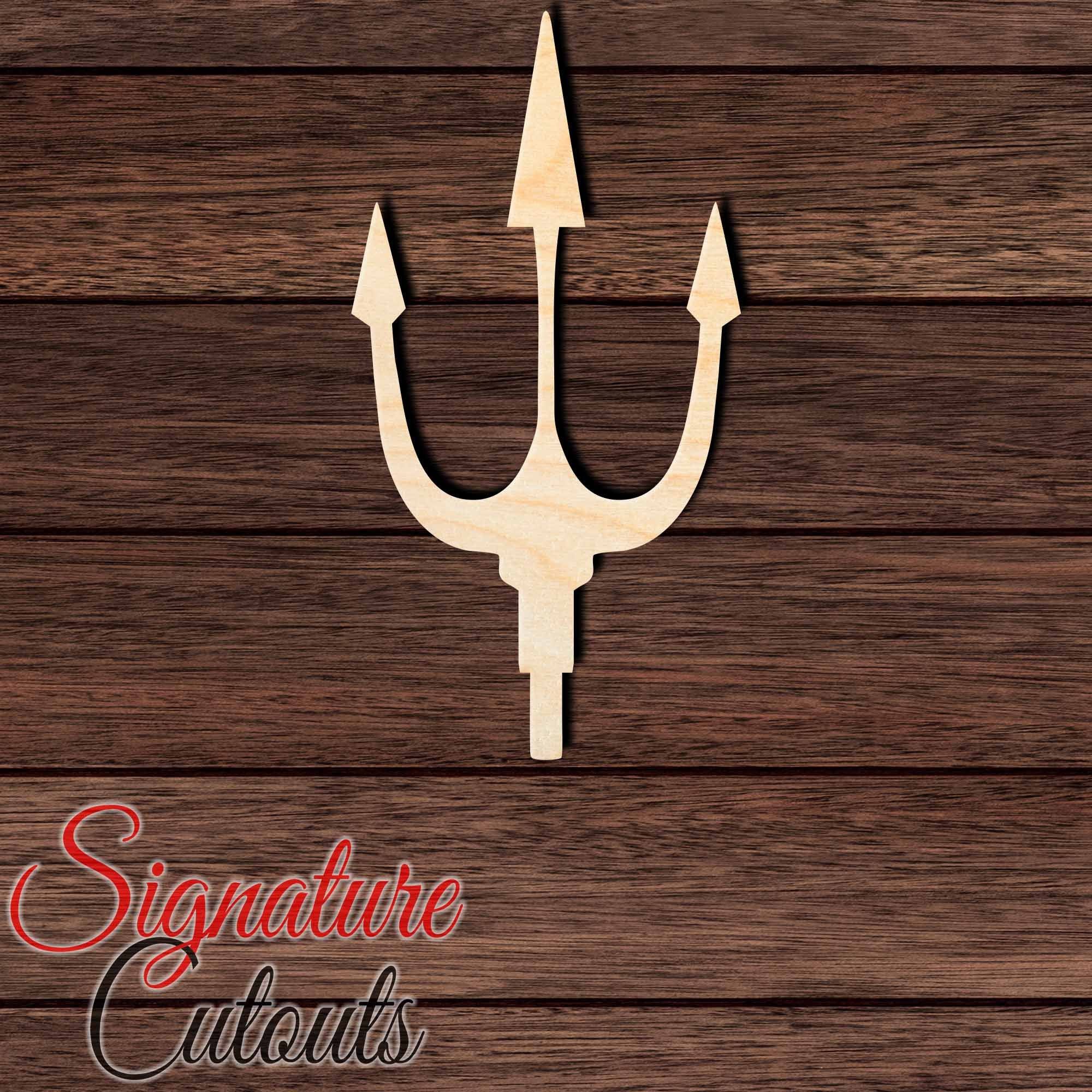 Trident 022 Shape Cutout in Wood, Acrylic or Acrylic Mirror - Signature Cutouts