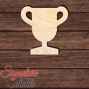 Trophy Cup 002 Shape Cutout in Wood, Acrylic or Acrylic Mirror - Signature Cutouts