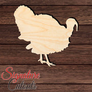 Turkey 001 Shape Cutout in Wood, Acrylic or Acrylic Mirror - Signature Cutouts