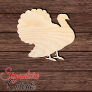 Turkey 005 Shape Cutout in Wood, Acrylic or Acrylic Mirror - Signature Cutouts