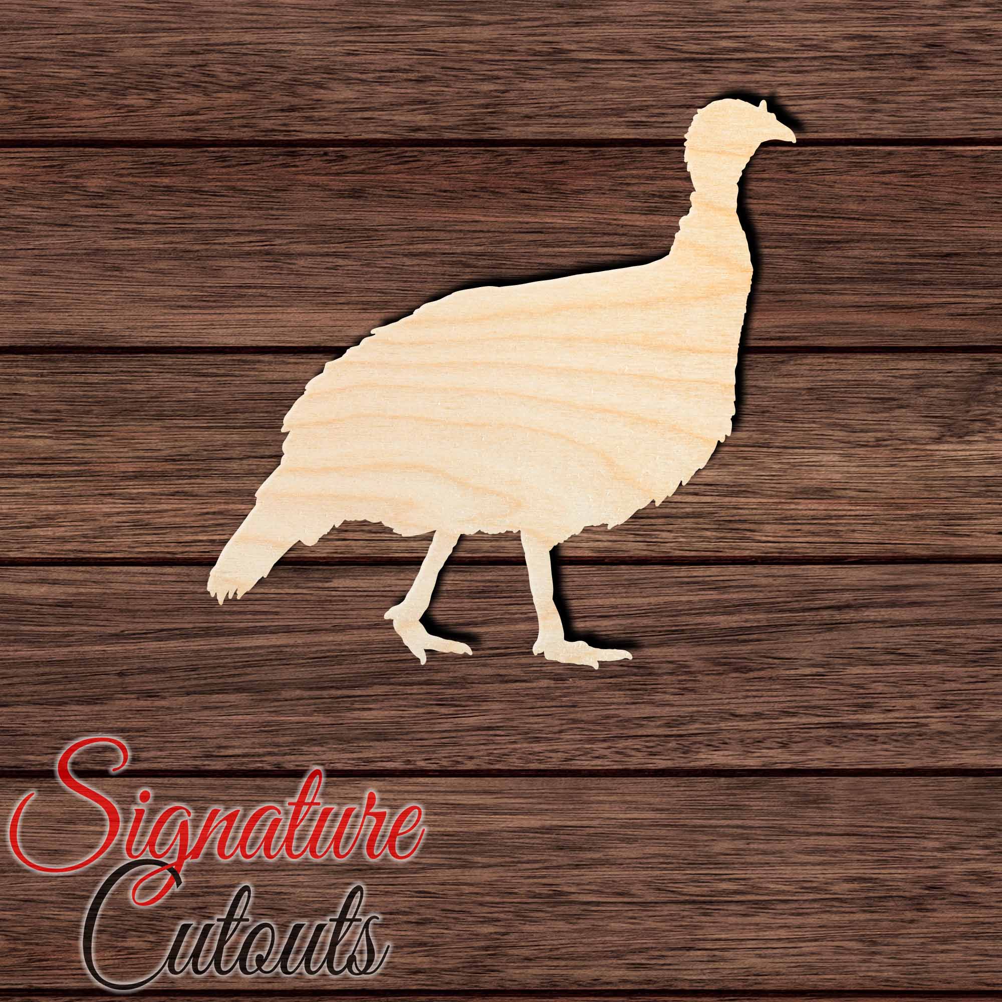 Turkey 007 Shape Cutout in Wood, Acrylic or Acrylic Mirror - Signature Cutouts