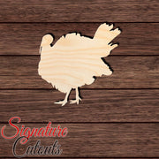 Turkey 008 Shape Cutout in Wood, Acrylic or Acrylic Mirror - Signature Cutouts