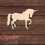 Unicorn 007 Shape Cutout in Wood, Acrylic or Acrylic Mirror - Signature Cutouts