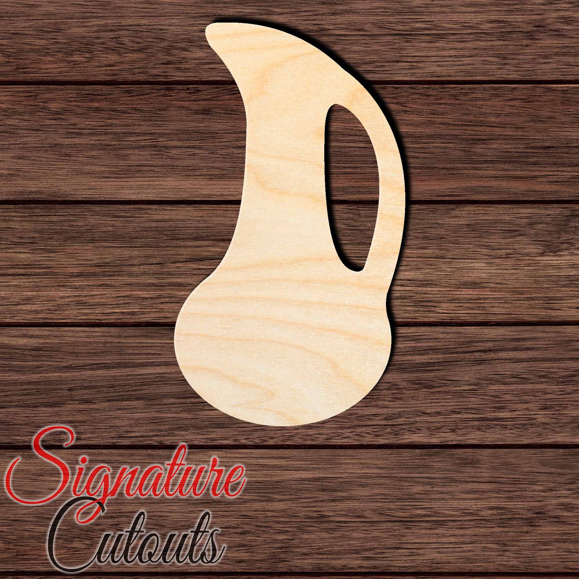 Vase 010 Shape Cutout in Wood, Acrylic or Acrylic Mirror - Signature Cutouts