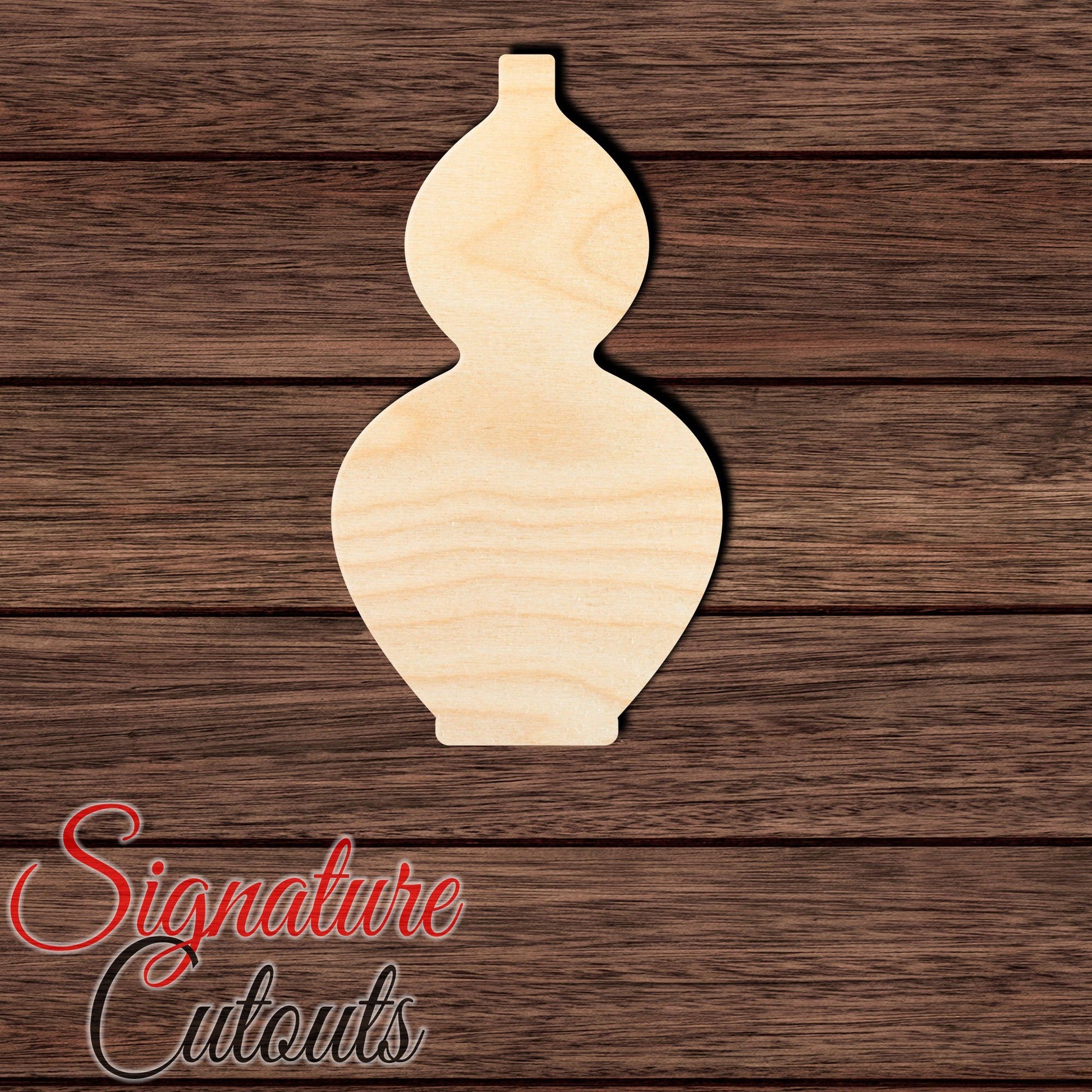 Vase 011 Shape Cutout in Wood, Acrylic or Acrylic Mirror - Signature Cutouts