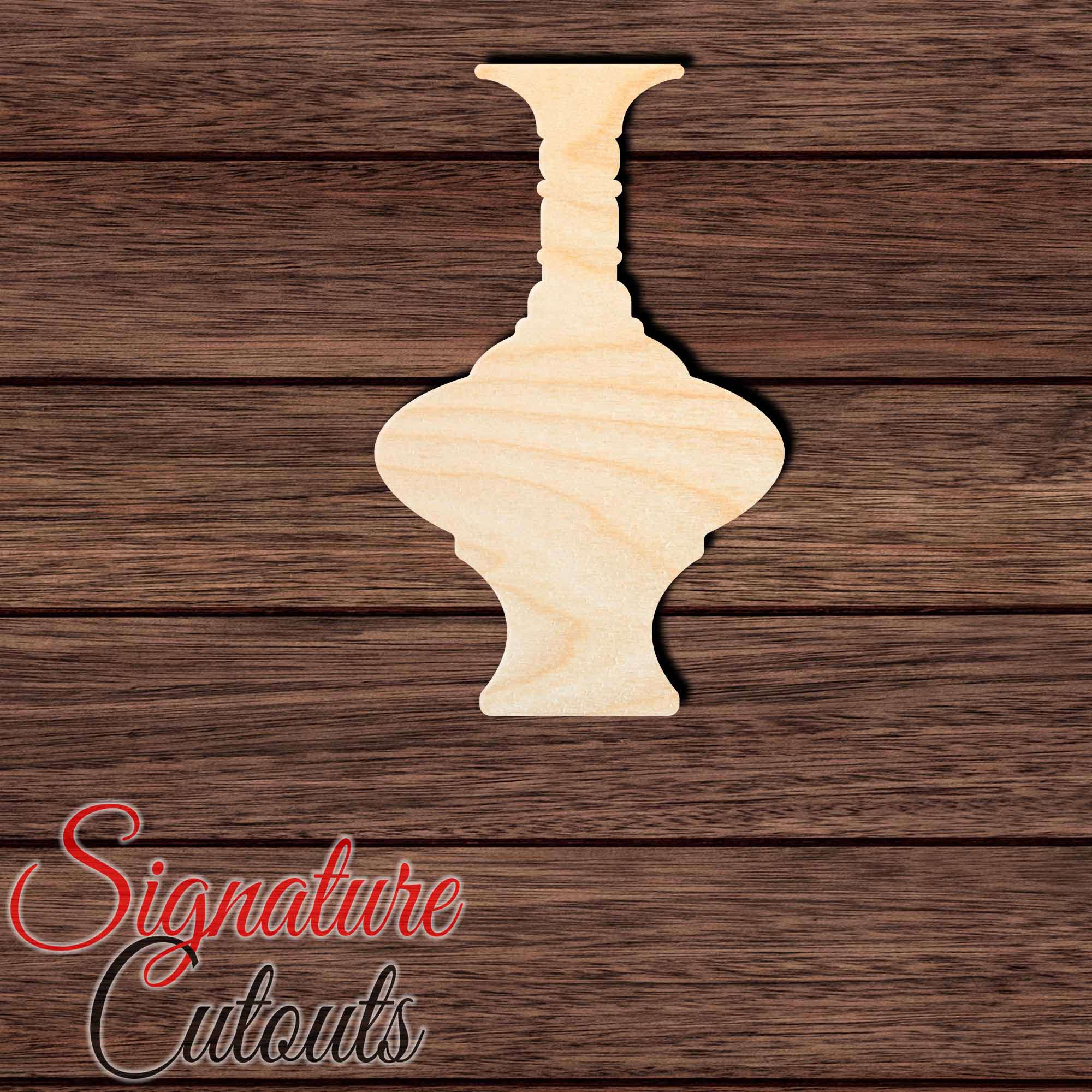 Vase 012 Shape Cutout in Wood, Acrylic or Acrylic Mirror - Signature Cutouts