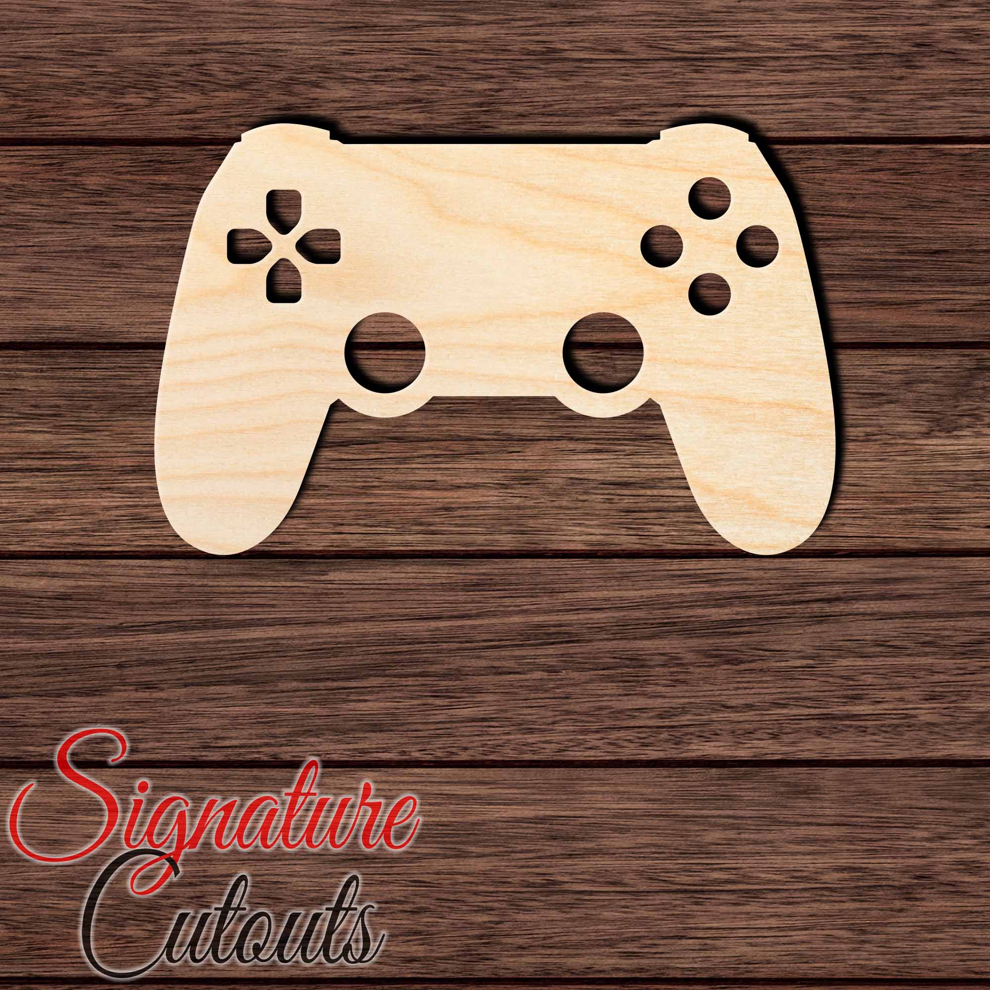 Video Game Controller 002 Shape Cutout in Wood, Acrylic or Acrylic Mirror - Signature Cutouts