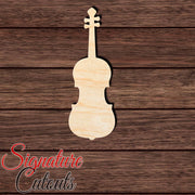 Violin 002 Shape Cutout in Wood, Acrylic or Acrylic Mirror - Signature Cutouts