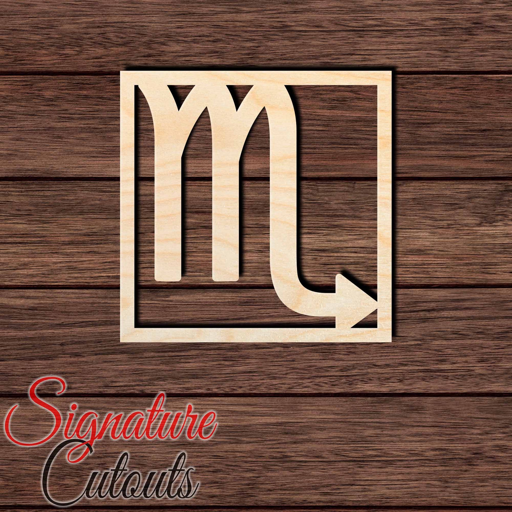 Virgo 002 Shape Cutout in Wood, Acrylic or Acrylic Mirror - Signature Cutouts