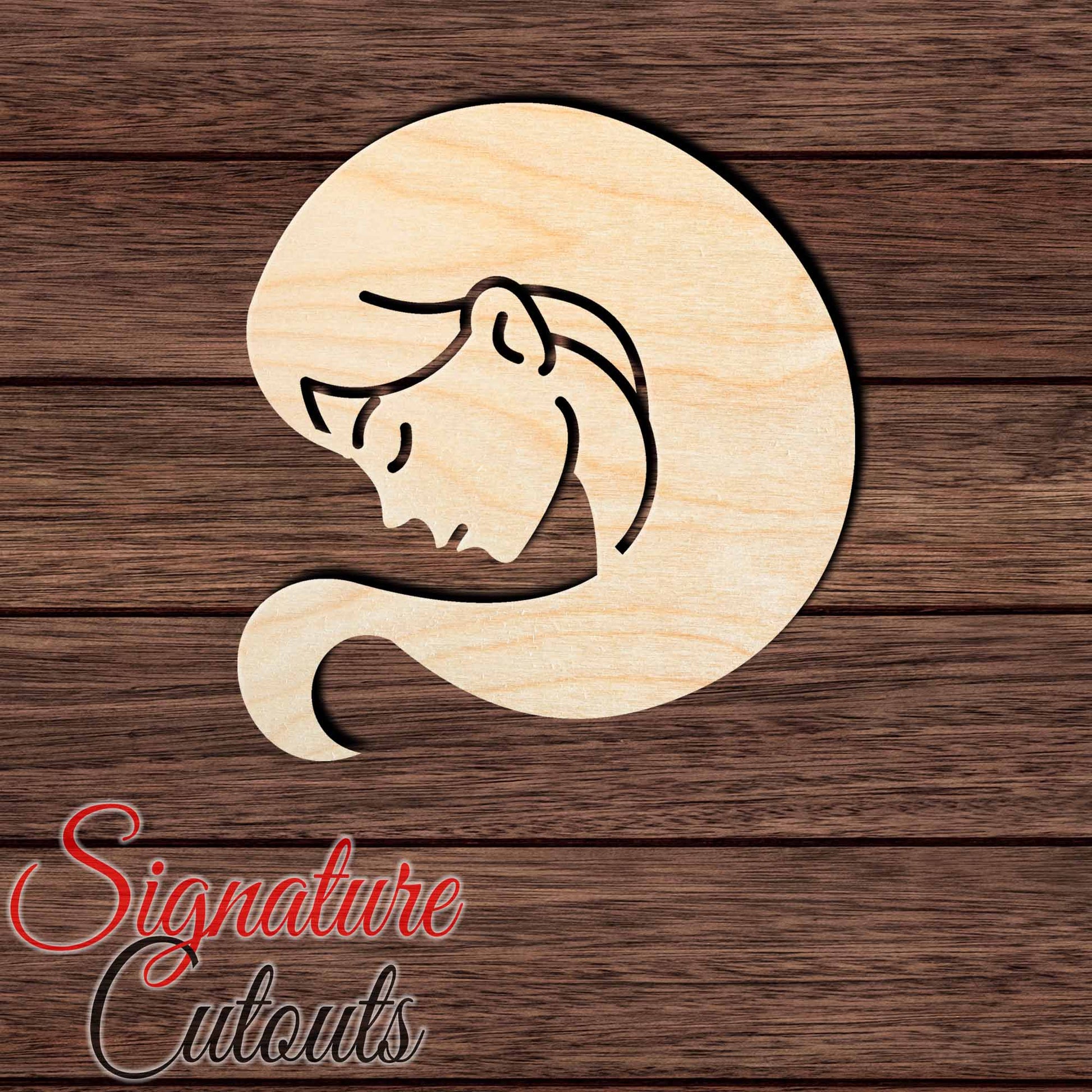 Virgo 003 Shape Cutout in Wood, Acrylic or Acrylic Mirror - Signature Cutouts