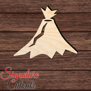 Volcano 001 Shape Cutout in Wood, Acrylic or Acrylic Mirror - Signature Cutouts