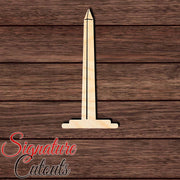 Washington Monument Shape Cutout in Wood, Acrylic or Acrylic Mirror - Signature Cutouts