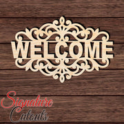 Welcome Lace Sign 001 Shape Cutout - Signature Cutouts