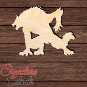 Werewolf 001 Shape Cutout in Wood, Acrylic or Acrylic Mirror - Signature Cutouts
