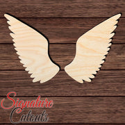Wings 001 Shape Cutout in Wood, Acrylic or Acrylic Mirror - Signature Cutouts