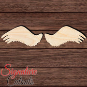 Wings 004 Shape Cutout in Wood, Acrylic or Acrylic Mirror - Signature Cutouts