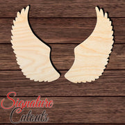 Wings 006 Shape Cutout in Wood, Acrylic or Acrylic Mirror - Signature Cutouts
