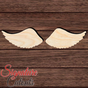 Wings 010 Shape Cutout in Wood, Acrylic or Acrylic Mirror - Signature Cutouts